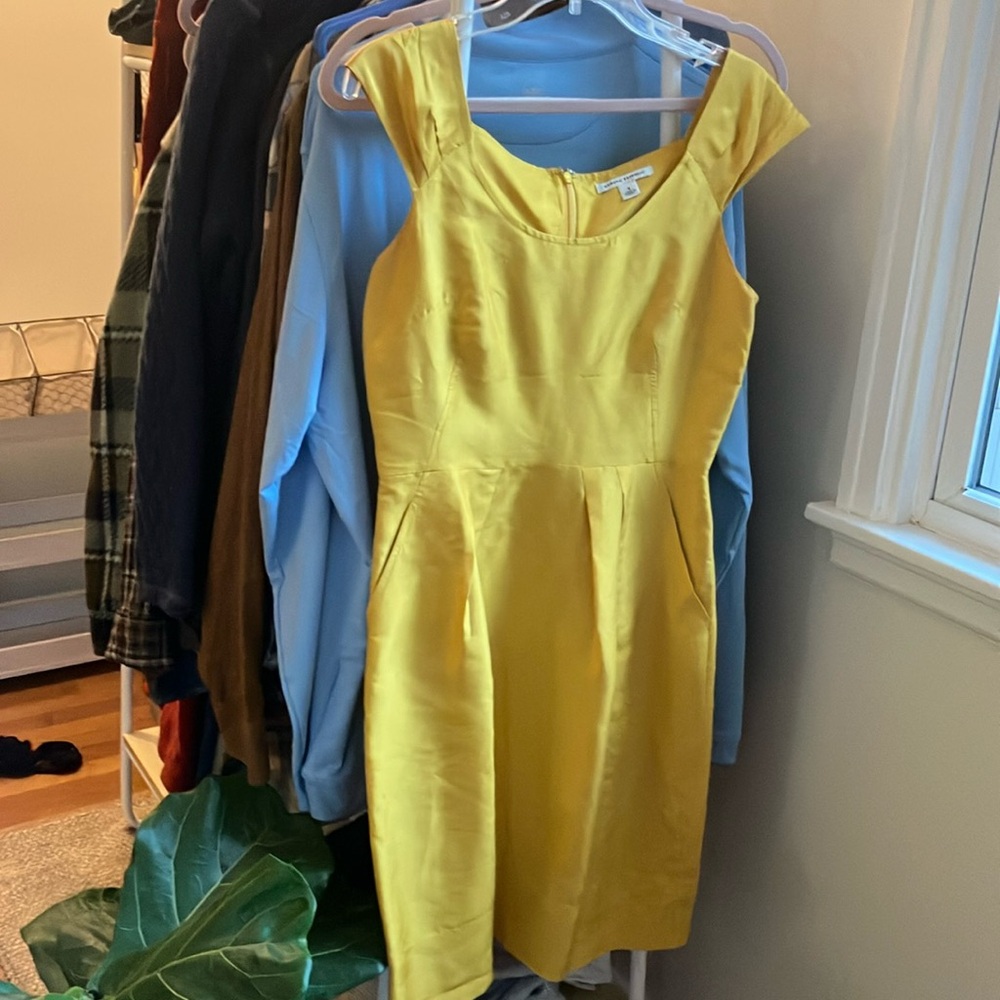 Yellow Silk Dress